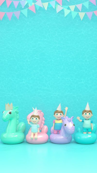 Pool Party invitation design pool-113