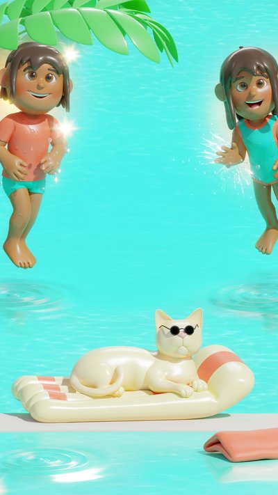 Pool Party invitation design pool-114