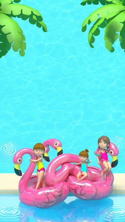 Pool Party invitation design pool-119