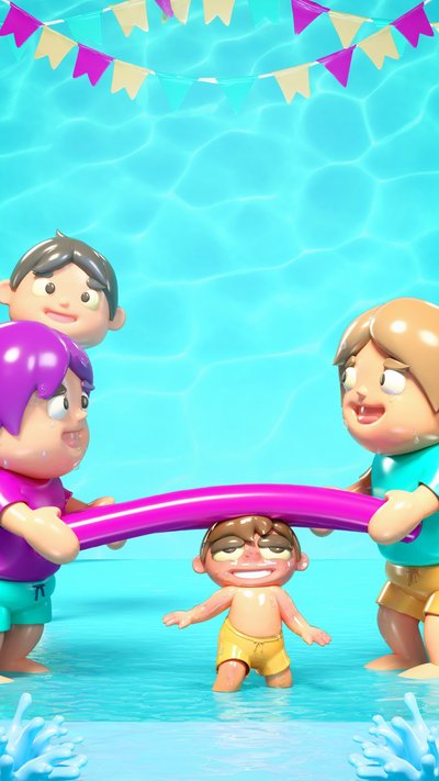 Pool Party invitation design pool-122