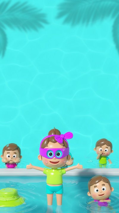 Pool Party invitation design pool-124