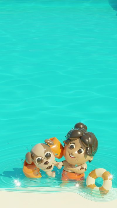 Pool Party invitation design pool-125