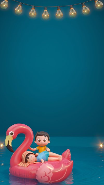 Pool Party invitation design pool-86