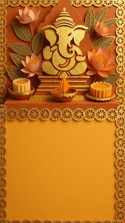 Puja invitation design puja-104