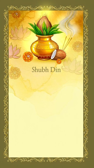 Puja invitation design puja-106