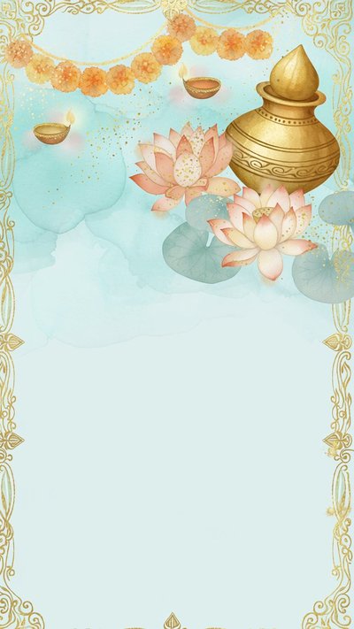 Puja invitation design puja-113
