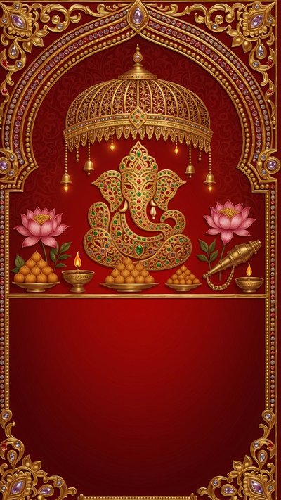 Puja invitation design puja-117