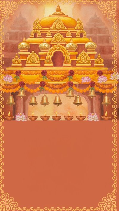 Puja invitation design puja-129