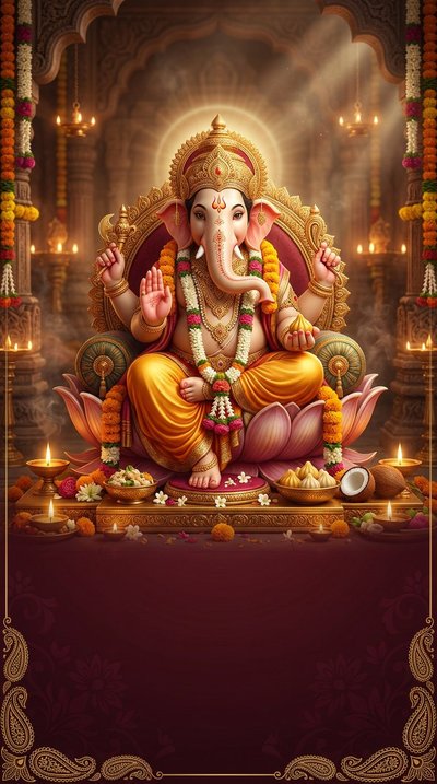 Puja invitation design puja-173