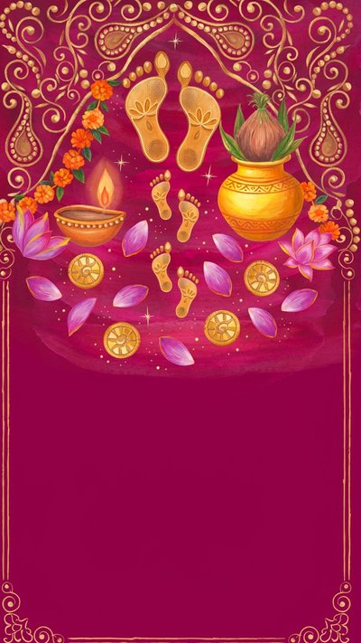 Puja invitation design puja-93